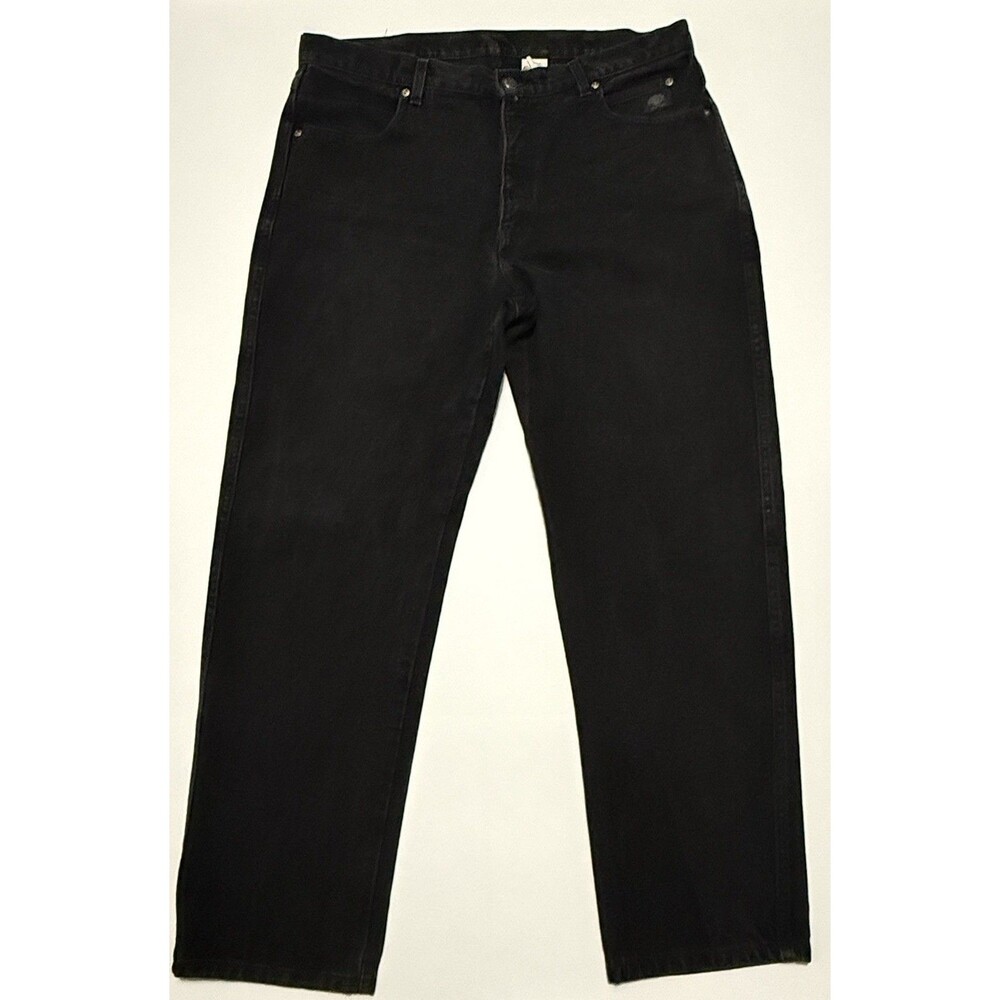 Harley Davidson Jeans Mens 38x31 Black Denim Traditional Fit Distressed Y2K 2003